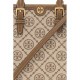 Tory Burch Women Mini T Monogram Tote Khaki